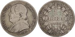 World Coins - Coin, ITALIAN STATES, PAPAL STATES, Pius IX, Lira, 1866, Rome,
