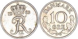 World Coins - Coin, Denmark, 10 Öre, 1963