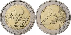 World Coins - Slovenia, 2 Euro, The poet France Prešeren, 2007, Vantaa, Bi-Metallic,