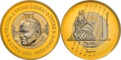 World Coins - Vatican, Medal, 1 E, Essai-Trial Jean Paul II, 2002, , Bi-Metallic