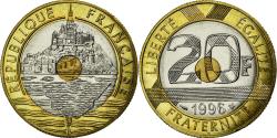 World Coins - Coin, France, Mont Saint Michel, 20 Francs, 1996, , Tri-Metallic