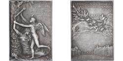 World Coins - France, Plaquette, Exposition universelle de Paris, 1900, Silvered bronze