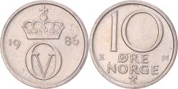 World Coins - Coin, Norway, 10 Öre, 1986