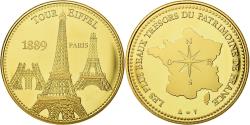 World Coins - France, Medal, Paris - La Tour Eiffel, , Copper-Nickel Gilt