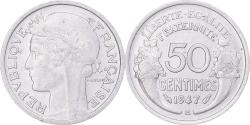 World Coins - Coin, France, Morlon, 50 Centimes, 1947, Beaumont - Le Roger, , Aluminum