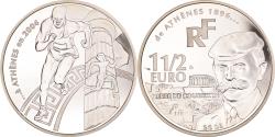 World Coins - France, 1-1/2 Euro, De Athènes à Athènes, 2003, Paris, , Silver