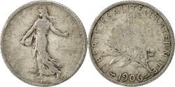 World Coins - Coin, France, Semeuse, Franc, 1906, Paris, , Silver, KM:844.1