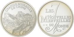 World Coins - France, Medal, Merveilles du monde, Grande Muraille de Chine, Silver,