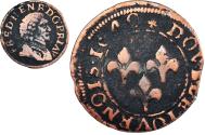 World Coins - Coin, France, ORANGE, Frédéric-Henri de Nassau, Double Tournois, 1640