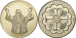 World Coins - Vatican, Medal, Le Pape Benoit XVI, 2005, Copper Plated Silver,