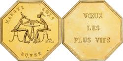World Coins - France, Token, Amour et Mariage, Voeux, Gilt Bronze, Belo,