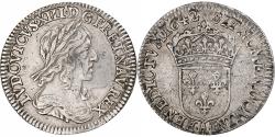 World Coins - France, Louis XIII, 1/12 Ecu, 2ème poinçon de Warin, 1642, Paris, Silver