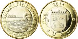 World Coins - Finland, 5 Euro, Le Plongeon huard en Savonie, 2014, , Bi-Metallic, KM:208