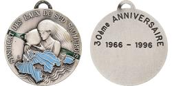 World Coins - France, Medal, Syndicat des Eaux du Sud-Saumurois, 1996, Silvered bronze