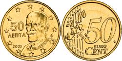 World Coins - Greece, 50 Euro Cent, Eleftherios Venizelos, 2005, golden, , Nordic gold