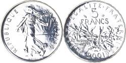 World Coins - Coin, France, Semeuse, 5 Francs, 2001, Paris, BU, , Nickel Clad