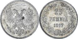 World Coins - Coin, Finland, 25 Penniä, 1917, Helsinki, , Silver, KM:19