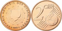 World Coins - Netherlands, Beatrix, 2 Euro Cent, 2008, Utrecht, BU, , Copper Plated