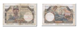 World Coins - Banknote, France, 5 Nouveaux Francs on 500 Francs, 1955-1963 Treasury, 1960