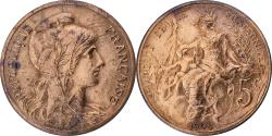 World Coins - France, 5 Centimes, Daniel-Dupuis, 1906, Paris, Bronze, , Gadoury:165