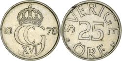 World Coins - Coin, Sweden, Carl XVI Gustaf, 25 Öre, 1979, , Copper-nickel, KM:851