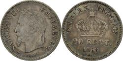 World Coins - Coin, France, Napoleon III, 20 Centimes, 1868, Paris, , Silver