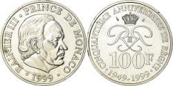 World Coins - Coin, Monaco, Rainier III, 100 Francs, 1999, Paris, , Silver, KM:175