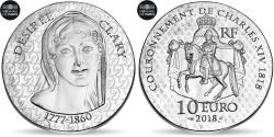 World Coins - France, Monnaie de Paris, 10 Euro, Désirée Clary, 2018, , Silver