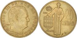 World Coins - Coin, Monaco, 20 Centimes, 1962
