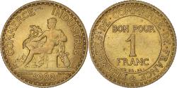 World Coins - Coin, France, Chambre de commerce, Franc, 1922, Paris, Bon Pour,