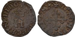 World Coins - France, Henri III, Liard, 1578, Lyon, Billon, , Gadoury:461