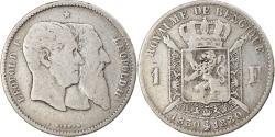 World Coins - Coin, Belgium, Leopold II, Franc, 1880, , Silver, KM:38