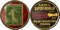 World Coins - Coin, France, Caves Dupont-Merklin, Champagne Mercier, 5 Centimes