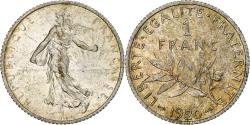 World Coins - France, Semeuse, Franc, 1920, Paris, , Silver, KM:844.1, Gadoury:467