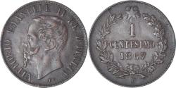 World Coins - Coin, ITALIAN STATES, Centesimo, 1867, Milan, , Cuivre, KM:1.1