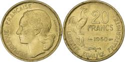 World Coins - France, 20 Francs, Guiraud, 1950, Paris, Aluminum-Bronze,