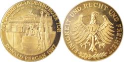 World Coins - Germany, Medal, 200 Jahre Brandenburger Tor, Ronald Reagan, History, 1991