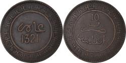 World Coins - Coin, Morocco, 'Abd al-Aziz, 10 Mazunas, 1903, Paris, , Bronze, KM:17.1