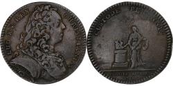 World Coins - France, Token, Louis XV, Parties Casuelles, 1736, Copper,