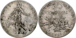 World Coins - France, 50 Centimes, Semeuse, 1904, Paris, Silver, , Gadoury:420