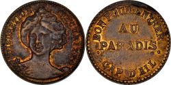World Coins - France, Token, Maison Close, Au Paradis, Cap d'Ail, , Covered copper