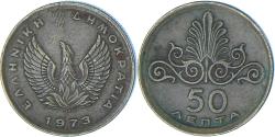 World Coins - Coin, Greece, 50 Lepta, 1973