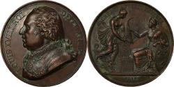 World Coins - France, Medal, Louis XVIII, Politics, Society, War, 1818, Barre,