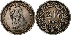 World Coins - Switzerland, 2 Francs, 1909, Bern, Silver, , KM:21