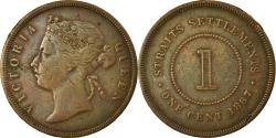 World Coins - Coin, Straits Settlements, Victoria, Cent, 1887, Paris, , Bronze, KM:16
