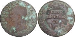World Coins - Coin, France, Dupré, 5 Centimes, Paris, , Copper, Gadoury:126/126a