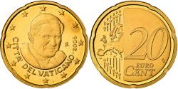 World Coins - VATICAN CITY, 20 Euro Cent, 2008, Proof, , Brass, KM:386