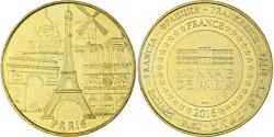 World Coins - France, Token, Tourist Token, Paris - Tour Eiffel n° 3 - les 5 monuments, Arts