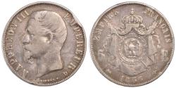 World Coins - Coin, France, Napoleon III, Napoléon III, 5 Francs, 1856, Lyon,