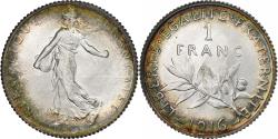 World Coins - France, Franc, Semeuse, 1916, Paris, Silver, , Gadoury:467, KM:844.1